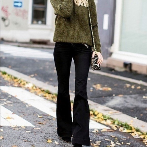 ZARA Low rise Flare Jeans full length 6045/050 - Picture 7 of 14